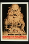 Poster of a evil looking Jewish man with snakes for a beard