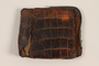 Brown alligator wallet carried by a Hungarian Jewish youth while a forced laborer and concentration camp inmate