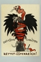 Election poster of a Jewish snake crushing the Austrian eagle
