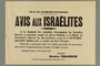Notice ordering Jews in a Paris suburb to get their IDs stamped