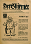 Advertisment for Der Sturmer, the vicious anti-Jewish newspaper
