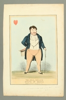 2016.184.490 front
Caricature of a Jewish man in ill fitting clothes as the Knave of Hearts

Click to enlarge