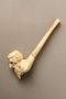 Ivory pipe with a carved bowl of a Jewish man with beard and kippah