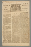 2016.184.693 front
The Pennsylvania journal, or, Weekly advertiser (Philadelphia, Pennsylvania) [Newspaper]

Click to enlarge