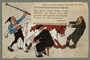 Postcard of a Jew, a German, and a Hungarian fighting over a cow
