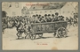 Postcard illustration of a cart of Munkacs Hasidim arriving for a wedding