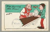 2016.184.741 front
Postcard of a Jewish pawnbroker & customer with a mantel clock

Click to enlarge