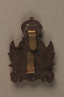 2016.203.6 back
Intelligence Corps cap badge worn by a British soldier and Kindertransport refugee

Click to enlarge