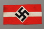Red and white Hitler Youth armband with swastika