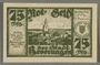 Beverungen, emergency currency, 75 pfennigs notgeld, with an anti-Jewish cartoon