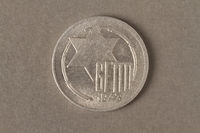 2015.586.4 front
Łódź (Litzmannstadt) ghetto scrip, 5 mark coin

Click to enlarge