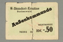 Buchenwald Aussenkommando scrip, -.50 Reichsmark issued to an inmate