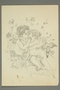 Drawing of two cherubim kissing.