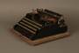 Hebrew typewriter used in a DP camp