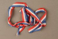 2017.362.7 front
Red white and blue ribbon with the ends tied together given to former Vice President Henry A. Wallace by female French partisans

Click to enlarge