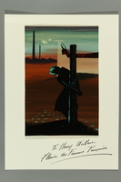 2017.362.3 front
Painting of a figure bound to a pole given to former Vice President Henry A. Wallace by female French partisans

Click to enlarge