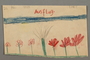 Drawing of flowers entitled "Ausflug" (Excursion) created by a Jewish Austrian child
