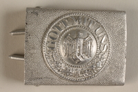 1992.104.3 front
Belt buckle with an embossed Nazi Imperial eagle and motto acquired by a US soldier

Click to enlarge