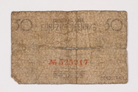 1992.179.1 back
Łódź ghetto scrip, 50 pfennig note

Click to enlarge