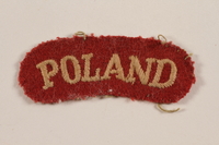 2012.471.11 front
Poland military patch worn by a Jewish soldier, 2nd Polish Corps

Click to enlarge