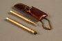 Brass pen and pencil set with case