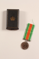 2012.471.20_a-c front
Defence Medal 1939-1945, ribbon and box awarded to Jewish soldier, 2nd Polish Corps

Click to enlarge