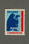 Anti-communist poster stamp with an eagle