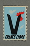 Poster stamp encouraging French support of WWII