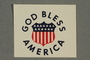 Patriotic American poster stamp