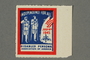 Poster stamp celebrating American Independence Day