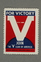 Poster stamp promoting the V for Victory campaign
