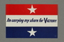Patriotic American WWII Victory poster stamp