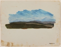 2012.471.35 front
Watercolor of receding green mountains under a blue sky by a Jewish soldier, 2nd Polish Corps

Click to enlarge