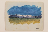 2012.471.37 front
Watercolor of purple and white mountains under a blue sky by a Jewish soldier, 2nd Polish Corps

Click to enlarge