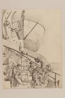 2012.471.111 front
Pencil drawing of four uniformed soldiers smoking on a ship deck by a Jewish soldier, 2nd Polish Corps

Click to enlarge
