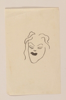 2012.471.59 front
Small pencil  lin drawing portrait of a woman wearing lipstick by a Jewish soldier, 2nd Polish Corps

Click to enlarge