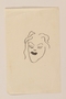 Small pencil  lin drawing portrait of a woman wearing lipstick by a Jewish soldier, 2nd Polish Corps