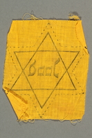 2018.229.3 back
Uncut factory-printed Star of David badge acquired by a Jewish person in the Netherlands

Click to enlarge