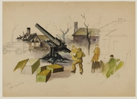 Drawing by Ervin Abadi created while at Bergen Belsen displaced person's camp

Click to enlarge
