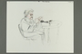 Courtroom drawing of the Klaus Barbie trial