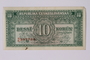 Czechoslovakia, 10 korun note