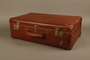 Vulcanized fiber suitcase owned by a member of the Frank family