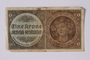 Czechoslovakia, 1 koruna note