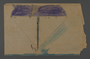 Double-sided sketch depicting a boat and a tree