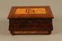 Jewelry box with a secret compartment used to hide documents belonging to German Jewish prisoners