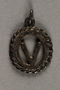 "V" pendant or charm, made by Vapniarka prisoners
