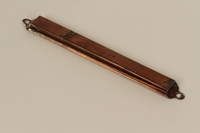 1992.8.26 front
Mezuzah in a copper metal case used by a Jewish refugee family

Click to enlarge