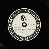 Day 21 International Military Tribunal, Nuremberg (Set A)

Click to enlarge