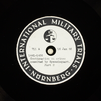 Day 35 International Military Tribunal, Nuremberg (Set A)

Click to enlarge
