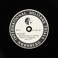 Day 40 International Military Tribunal, Nuremberg (Set A)

Click to enlarge